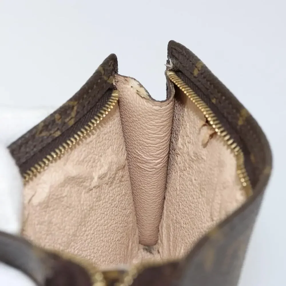 Louis Vuitton Monogram Bucket PM Accessory Pouch Brown